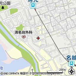 大阪府貝塚市清児833-6周辺の地図