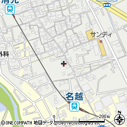 大阪府貝塚市清児977-1周辺の地図