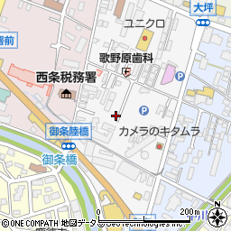 広島県東広島市西条御条町周辺の地図