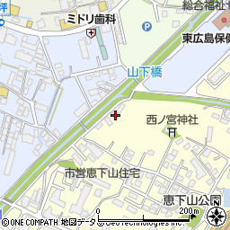 広島県東広島市西条町助実3周辺の地図