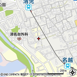 大阪府貝塚市清児918-3周辺の地図