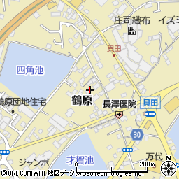 大阪府泉佐野市鶴原1361周辺の地図