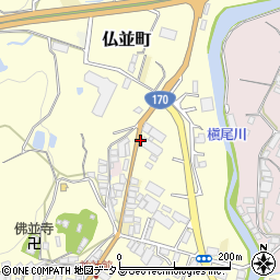 大阪府和泉市仏並町113周辺の地図