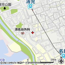 大阪府貝塚市清児833-7周辺の地図