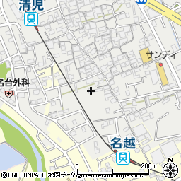 大阪府貝塚市清児934周辺の地図