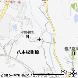 広島県東広島市八本松町原2867周辺の地図