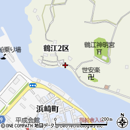 山口県萩市椿東鶴江２区周辺の地図