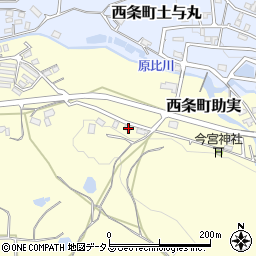 広島県東広島市西条町助実878周辺の地図