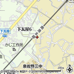 大阪府泉佐野市鶴原2827周辺の地図