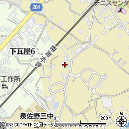 大阪府泉佐野市鶴原2806周辺の地図
