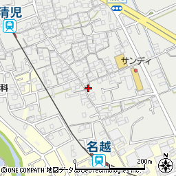 大阪府貝塚市清児1099周辺の地図