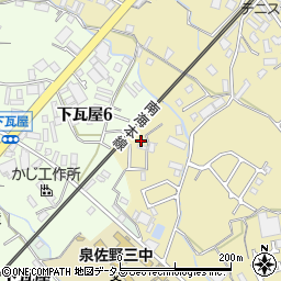 大阪府泉佐野市鶴原2826周辺の地図