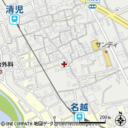 大阪府貝塚市清児979周辺の地図
