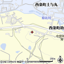 広島県東広島市西条町助実875周辺の地図