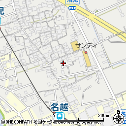 大阪府貝塚市清児476-1周辺の地図