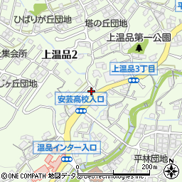広島上温品郵便局 ＡＴＭ周辺の地図