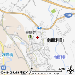 大阪府和泉市南面利町周辺の地図