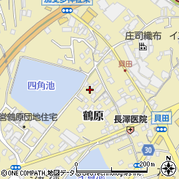 大阪府泉佐野市鶴原1374周辺の地図