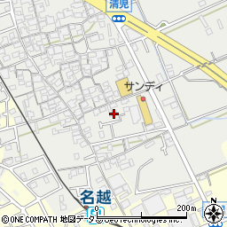 大阪府貝塚市清児1085周辺の地図