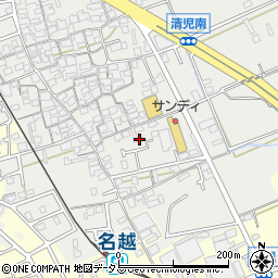 大阪府貝塚市清児1085周辺の地図