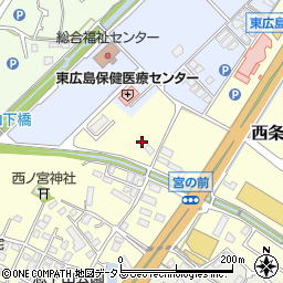 広島県東広島市西条町助実1527周辺の地図