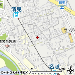大阪府貝塚市清児983周辺の地図