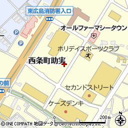 広島県東広島市西条町助実1189周辺の地図