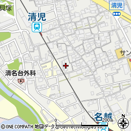大阪府貝塚市清児905周辺の地図