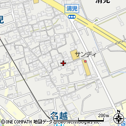 大阪府貝塚市清児1088周辺の地図