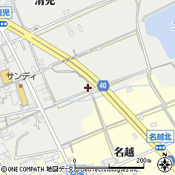 大阪府貝塚市清児451周辺の地図