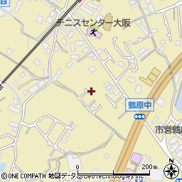 大阪府泉佐野市鶴原1633周辺の地図