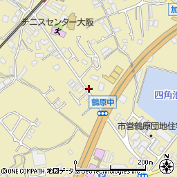 大阪府泉佐野市鶴原1686周辺の地図