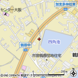 大阪府泉佐野市鶴原1734周辺の地図
