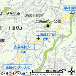 藤三・温品店周辺の地図