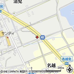 大阪府貝塚市清児427周辺の地図