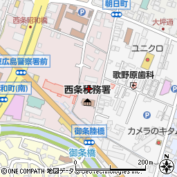 広島県東広島市西条昭和町16周辺の地図
