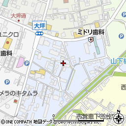 広島県東広島市西条大坪町周辺の地図