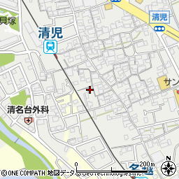 大阪府貝塚市清児990周辺の地図