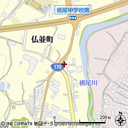 大阪府和泉市仏並町121周辺の地図