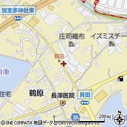 大阪府泉佐野市鶴原1317-3周辺の地図