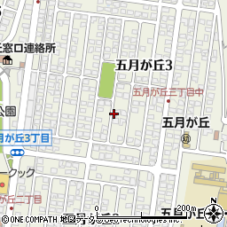 広島県広島市佐伯区五月が丘周辺の地図
