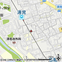 大阪府貝塚市清児897-5周辺の地図