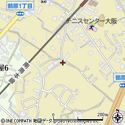 大阪府泉佐野市鶴原1665周辺の地図