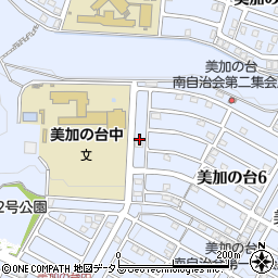 大阪府河内長野市美加の台6丁目1-8周辺の地図