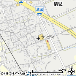 大阪府貝塚市清児1081周辺の地図