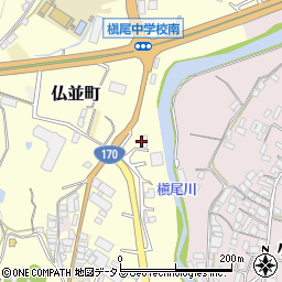 大阪府和泉市仏並町78周辺の地図