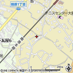 大阪府泉佐野市鶴原2807-6周辺の地図