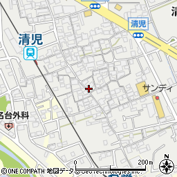 大阪府貝塚市清児1036周辺の地図