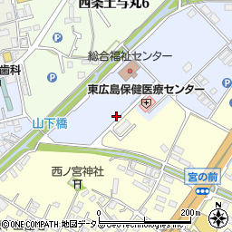 広島県東広島市西条町土与丸1105周辺の地図