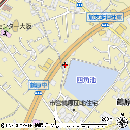 大阪府泉佐野市鶴原1847-3周辺の地図